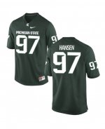 Women's Michigan State Spartans NCAA #97 Maverick Hansen Green Authentic Nike Stitched College Football Jersey PS32M60QL